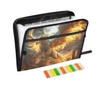 Folder with Closure 13 Pockets A4 Letter Size with Zipper Closure for Paper File Organizer Phoenix carpetas de