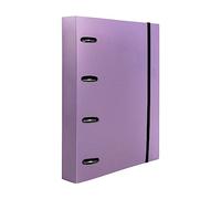 Folder with Refill liderpapel a4 Box 5 mm 100 Sheets 80 g Polypropylene 4 Mixed Rings 25 mm Lavender