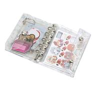 Folder with Transparent Sleeves - Transparent PVC Sealed Folder for Storing Collectible Letters with Star Design, Personal Organizer for Kids Girls Teens and Adults