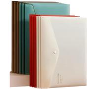 folders 12-Pack A4 Folders Snap Button Closure File Holders for School Office documents