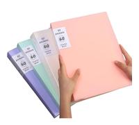 folders 4 Pack A4 Presentation Binder with Sleeves 60-Pocket for Artwork, Report Sheet, Letter documents
