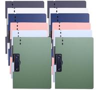 folders A4 Binder Punchless with Spring Action Clamp Clips File Folder for Office Commercial School documents(12 pcs)