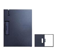 Folders A4 Clipboard Folder, 360° Foldable Binder Clipboards Report Cover Clip Boards File Folder(Donker Blauw,Vertical)