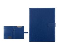 folders A4 Faux Leather Clipboard Folder Conference Organizer Professional Portfolio for Business documents(Blu)