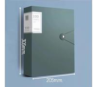 Folders A4 Folder with Transparent Inserts 100 Pages Multilayer Large-Capacity Data Book Multifunctional Storage Bag(Pink)