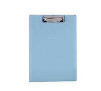 folders Assorted Pastel Color Clipboard Folder Office Supplies Leather Carry Popper Foldable documents(Light Blue,A4)