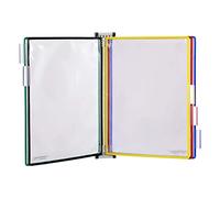 Folders, Catalog Display Rack, Wall Mount Reference and Display System, with 5 A4 Paper Size Pockets, Adjustable Desk Reference Organizer, Easy to Install