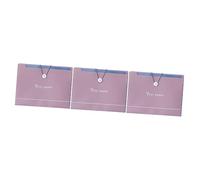 folders, File Folder, 3pcs Pocket Folders Accordian Organizer Accordion Document Organizer Desktop Organizer Accordian Filing Accordion Folder Hasp Folder Student Multi-Layer Holder(Purple)