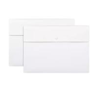 Folders File folders, for documents,Folders 2Pcs A4 Plastic Wallets, Document Files Storage with Button Envelope Organizers/Red