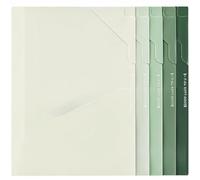 Folders Five-Piece Set Folders Report Covers Fit Letter Size Paper, Back to School Supplies File Folder(Grn)