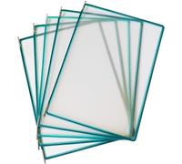 Folders, Wall Mounted Display File Holder, Display Panel System Table Wall, A4 Price List Holder 10 Display Panels, Sheet Holder,(Panels D A4 Letter)