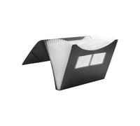 FolderSys Expanding File Foldersys A4 12 pockets PP black