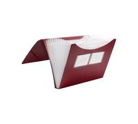 FolderSys Expanding File Foldersys A4 12 pockets PP red