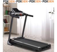 HOMCOM Folding 12km/h Electric Treadmill Running Machine w/ Incline LED Display - Black - 142cmx66cmx127cm