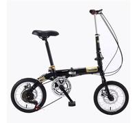 Folding 14 Inch Bicycle 5 Speed Portable Compact Bike Lightweight Urban Commuter Cycle for Men Women Students with 4 Colour Options