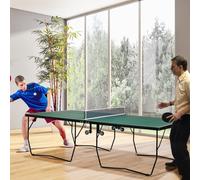 Folding 2.7 x 1.5M Table Tennis Set Green & Black by Sportnow