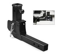 Folding 2" Trailer Hitch Extension Mount Shank 17.32",Foldable Adapter Cargo Wheelchair Carrier Weight Capacity: 500lbs
