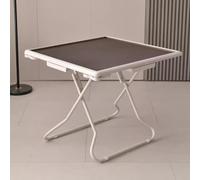 Folding 4-Player Game Table for Mahjong Poker Domino, Multifunctional Space-Saving Desk