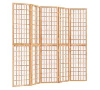 (brown, 200 x 170 cm) vidaXL Folding 6-Panel Room Divider Japanese Style Shoji Multi Colours/Sizes