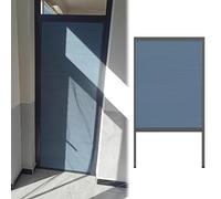 Folding Accordion Door, Metal Frame Sliding Partition Screen for Room Separation, Non-Woven Divider for Bedrooms and Hallways