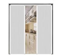 Folding Accordion Door - No-Drill Sliding Room Divider with Upper and Lower Track for Kitchens, Closets, and Laundry Rooms