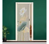 Folding Accordion Door, No-Drilling Interior Retractable Door, Custom Fit for Pantry or Entryway, Multifold Panel Screen with Aluminum Frame