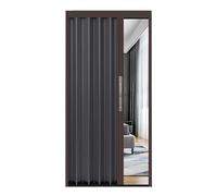 Folding Accordion Doors, Heavy Duty Aluminum Interior Room Dividers, Sliding Doors for Small Spaces and Laundry Rooms, Includes Lock