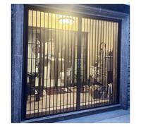 Folding Accordion Doors with Retractable Mesh Screen, Aluminum Frame and Latch for Doorway, Customizable Size for Single or Double Doors