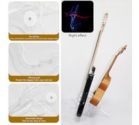 Folding Acrylic Ukulele Stand With Light Small Musical Instruments Stand For Small Guitar Violins Banjo Mandolin