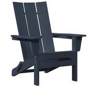 Folding Adirondack Chair HDPE Garden Seating Terrace Outdoor Relaxation vidaXL