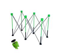 Folding Adjustable Saw Horses,Collapsible Work Bench with 1100lb Capacity,Specialized Portable Stand for Woodworking,for Factories Rural Garages(Green,109.2x57.6x76.2cm)