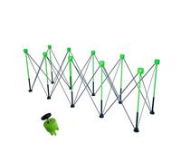 Folding Adjustable Saw Horses,Collapsible Work Bench with 1100lb Capacity,Specialized Portable Stand for Woodworking,for Factories Rural Garages(Green,212.5x57.6x76.2cm)