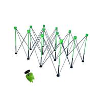 Folding Adjustable Saw Horses,Collapsible Work Bench with 1100lb Capacity,Specialized Portable Stand for Woodworking,for Factories Rural Garages(Green,161.1x109.2x76.2cm)