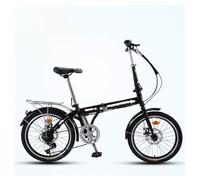 Folding Adult Bicycle, 7-speed Ultra-light Portable Bicycle, 3-step Quick Folding, Double-disc Brake, Adjustable and Com