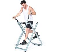 Folding Air Walker Trainer Machine, Portable Full Body Fitness Glider for Home and Office Exercise, Compact Air Walk Machine for Cardio Workouts