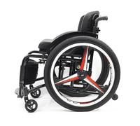 Folding All-Terrain Ultra Lightweight Sports Wheelchair,Sports and Leisure Wheelchairs for Adults,Self-propelled Aluminum Alloy Portable Manual Wheel Chair with Anti-Tip Wheels(Seat width 40cm/15.7in,