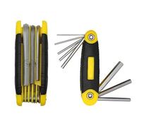 Folding Allen Wrench Set, Metric Hex Key Set 1.5mm-8mm, CR-V Steel Portable Allen Keys for Home Repair, Electrical Appliances, Bikes (8-IN-1)