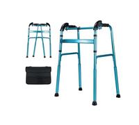 Folding Aluminium Walking e,Walking e Without Wheels,Standard Walker with Bag and Non-Slip Foot Pad,Height Adjustable Assisted Walking Aid