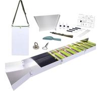Folding Aluminum Alloy Sluice Box, Portable Gold Prospecting Equipment Kit with 17 Pieces for River, Cr old Panning, Dredging and Mining