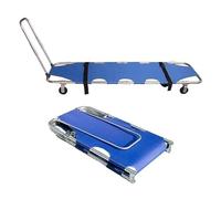 Folding Aluminum Alloy Stretcher - Portable Adjustable Emergency Rescue Medical Stretcher for Patient Transfer, High Load Capacity