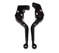 Folding Aluminum Brake Clutch Levers for Aprilia RSV Mille R & Falco SL1000,Foldable Black