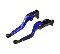 Folding Aluminum Brake Clutch Levers for Aprilia RSV Mille R & Falco SL1000,Foldable Blue