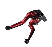 Folding Aluminum Brake Clutch Levers for Aprilia RSV Mille R & Falco SL1000,Foldable Red
