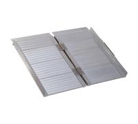 Folding Aluminum Ramp Wheelchairs/Scooters/Pet W/Handle Mobility Ramp W/Handle 24"