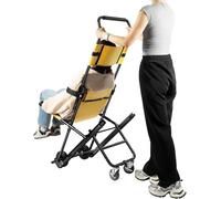 Folding Ambulance Stair Chair for Safe Patient Transfer in Narrow Spaces, Supports 350 Lbs