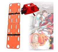 Folding Ambulance Stretcher with Head Imlizer & Adjustable Belts - Emerncy Patient Spine Board, Life-Saving Mcal Equint for First Responders