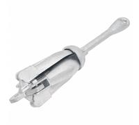 Folding Anchor Grappling Portable Grapnel Marine Boat Anchor Silver Iron vidaXL