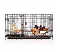 Folding Animal Cage with Pull Out Tray for Guinea Pigs Rabbits Ducks Indoor Habitat
