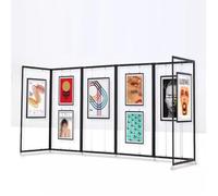 Folding Art Display Rack, Adjustable Exhibition Stand for Paintings & Photos, Portable Easel for Artists