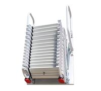 Folding Attic Ladder with Retractable Titanium-Magnesium Alloy Steps, Non-Slip Design for Safe Home Use, Space-Saving and Durable Solution for Easy Access
